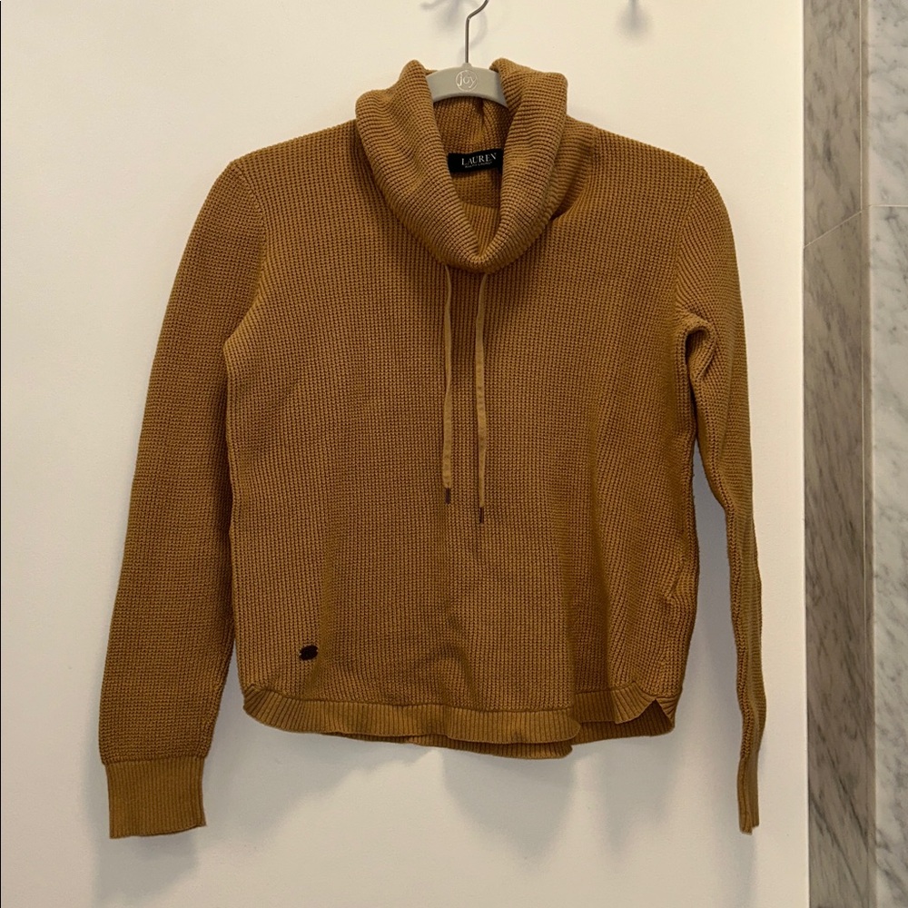LAUREN Ralph Lauren Waffle Knit Long Sleeve Sweater